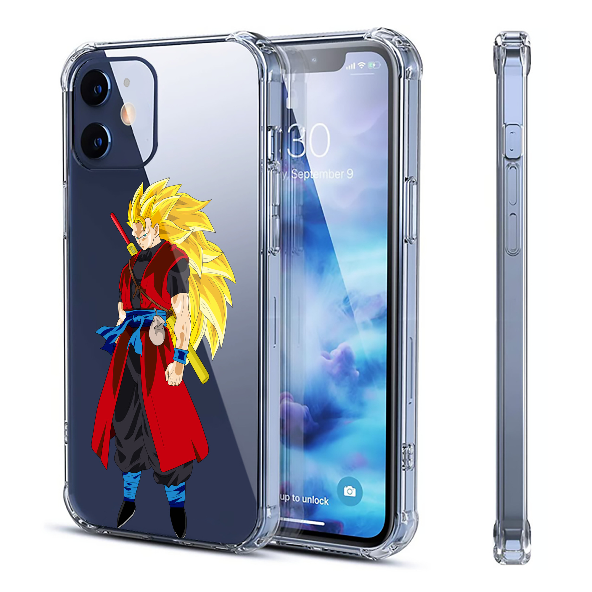 （画像用） ドラゴンボール トランクス（Torankusu）DRAGON BALL Trunks 【iPhone 12シリーズ対応】透明スマホケース（クリアソフトケース）